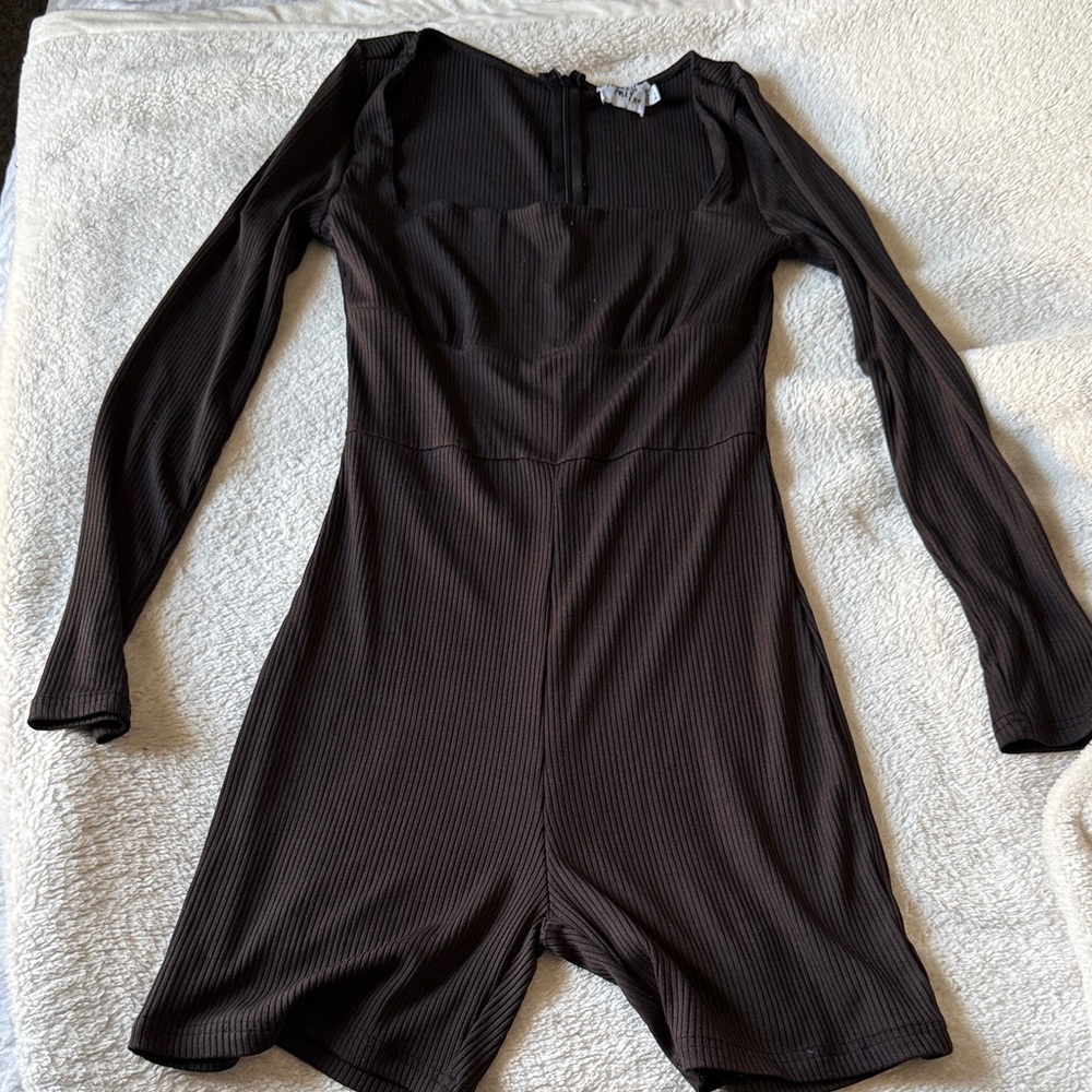 Princess Polly Black Long Sleeve Bodysuit